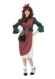 ＼本日全品5%OFFクーポン有／Women's Scottish Lassie コスチューム レディース コスプレ 衣装 女性 仮装 女性用 イベント パーティ 学芸会 ギフト プレゼント