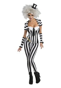 Women's Beetlejuice Corset �R�X�`���[�� ���f�B�[�X �R�X�v�� �ߑ� ���� ���� �����p �C�x���g �p�[�e�B �w�|�� �M�t�g �v���[���g