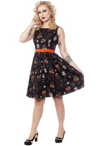 Women's Sourpuss ubN Cats Halloween Shift Dress fB[X RXv ߑ   p Cxg p[eB w| Mtg v[g