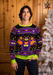 lp WWE Macho Man Ugly Christmas Sweater Y RXv ߑ j  jp Cxg p[eB w| Mtg v[g