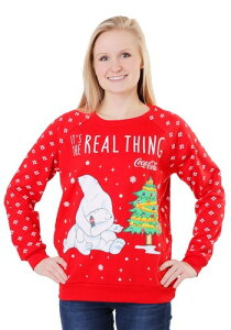 Coca Cola Polar Bear Light Up Womens Sweatshirt fB[X RXv ߑ   p Cxg p[eB w| Mtg v[g