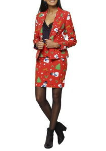 Women's Ms. Christmas OppoSuit ���f�B�[�X �R�X�v�� �ߑ� ���� ���� �����p �C�x���g �p�[�e�B �w�|�� �M�t�g �v���[���g