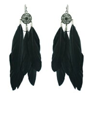 ブラック Feather Earrings ハロウィン コスプレ 衣装 仮装 小道具 おもしろい イベント パーティ ハロウィーン 学芸会 学園祭 学芸会 ショー お遊戯会 二次会 忘年会 新年会 歓迎会 送迎会 出し物 余興 誕生日 発表会