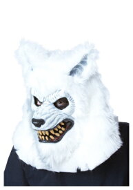 ホワイト Werewolf Ani-Motion マスク ハロウィン コスプレ 衣装 仮装 小道具 おもしろい イベント パーティ ハロウィーン 学芸会 学園祭 学芸会 ショー お遊戯会 二次会 忘年会 新年会 歓迎会 送迎会 出し物 余興 誕生日 発表会