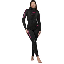 《マラソン限定 10%OFFクーポン有》 Salvimar サルビマー ウエットスーツ 5mm 上下セット レディース 女性 スキン | 銛 魚 突き シュノーケル 魚突き モリ スピアフィッシング 素潜り ダイビング シュノーケリング スキンダイビング SEAWALKER