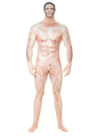 Naked セクシー Man Faux Real Morphsuit 大人用 コスチューム ハロウィン メンズ コスプレ 衣装 男性 仮装 男性用 イベント パーティ ハロウィーン 学芸会