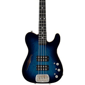 G&L Semi-Hollow ASAT Bass Blue Burst Rosewood Fretboard ベースギター エレクトリックベース