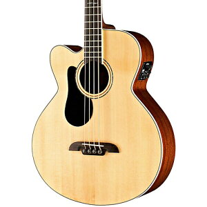 Alvarez AB60LCE Left-Handed Acoustic-Electric Bass Guitar Natural x[XM^[ AR[XeBbNx[X
