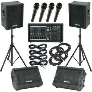 MA  Gear One PA2400 Kustom KPC15 Mains and Monitors Package CuTEh Xs[J[