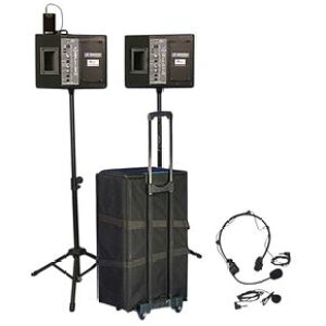 Av{bNX Amplivox Voice Projector Portable PA System Black CuTEh Xs[J[