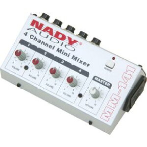 �i�f�B Nady MM-141 4-Channel Mini Mixer ���C�u�T�E���h �X�s�[�J�[ �~�L�T�[