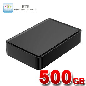 ★4/24 20時～ 全品ポイント5倍★ 外付けハードディスク 外付けHDD 500GB テレビ録画 Windows11対応 USB3.0 shelter MAL3500EX3-BK FFF SMART LIFE CONNECTED 旧MARSHAL