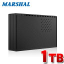 外付けハードディスク 1TB テレビ録画 外付けHDD Windows10 対応 USB3.0 shelter MAL31000EX3-BK MARSHAL