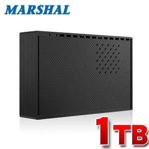 【店内ポイント5倍】【期間限定特価】外付けハードディスク 1TB テレビ録画 外付けHDD Windows10 対応 USB3.0 shelter MAL31000EX3-BK MARSHAL