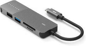 Type-Cハブ iPhone15対応 Portable 5 in 1 USB-C Hub HDMIポート最大4K@30Hz対応 デュアルUSB-Aポート搭載 LEDインジケータ付きSD/MicroSD高速デュアルカードリーダー搭載 Feeltek HCM005AP2F