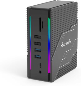 Type-Cハブ iPhone15対応 ゲーミングモデル Intruder 16-in-1 Gaming Docking Station USB-C Hub USB-C PD最大100W対応 HDMIポート最大8K@30Hz対応 DP イーサネットポート 10/100/1000Mbps対応 Feeltek HCD016GM1F