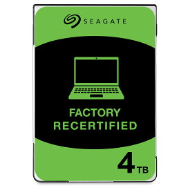 HDD 2.5インチ 4TB 15mm SEAGATE BarraCuda 内蔵ハードディスク ノートPC用 5400rpm SATA 128MB ST4000LM024 メーカーリファービッシュ【整備済み品】