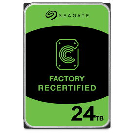 HDD 3.5インチ 24TB SEAGATE Exos ST24000NM001C 7200rpm SATA 6Gb/s 256MB 内蔵ハードディスク メーカーリファブ エンタープライズ 正規品【 整備済み品】180日保証