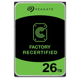 【セール限定価格】HDD 3.5インチ 26TB CRM 512e SEAGATE Exos ST26000NM000C 7200rpm SATA 6Gb/s 256MB CMR 7200rpm 内蔵ハードディスク エンタープライズ メーカーリファブ 正規品【 整備済み品】180日保証