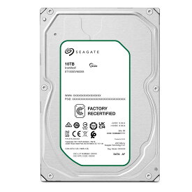 HDD 3.5インチ 10TB NAS向け SEAGATE IronWolf SATA600 7200rpm 256MB CMR HDD ST10000VN000 内蔵ハードディスク メーカーリファブ【整備済み品】