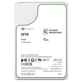 HDD 3.5インチ 20TB CRM 512e SEAGATE Exos ST20000NM002C 7200rpm SATA 6Gb/s 256MB 内蔵ハードディスク エンタープライズ メーカーリファブ 正規品【 整備済み品】180日保証