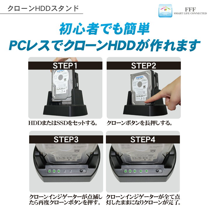 楽天市場】HDDスタンド HDD コピー ハードディスク クローン HDDケース 