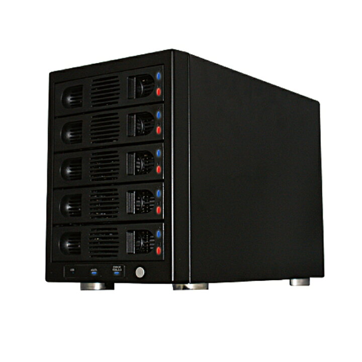 楽天市場】HDDケース 3.5インチ 2.5インチ 5台収納 RAID 対応 個別電源 