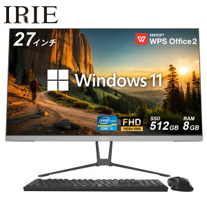 fXNgbvp\R Windows11 ̌^ Officet 27^ Vi SSD 512GB 8GB  Xg[WE݉\ Core i3-1115G4 fXNgbvPC ̌^PC IPSt tHD 27C` j^[t WPS Office L[