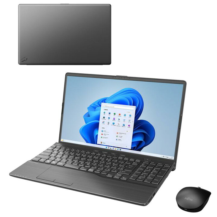 富士通 ノートパソコン Office搭載 新品 同様 windows11 Blu-ray 15.6 