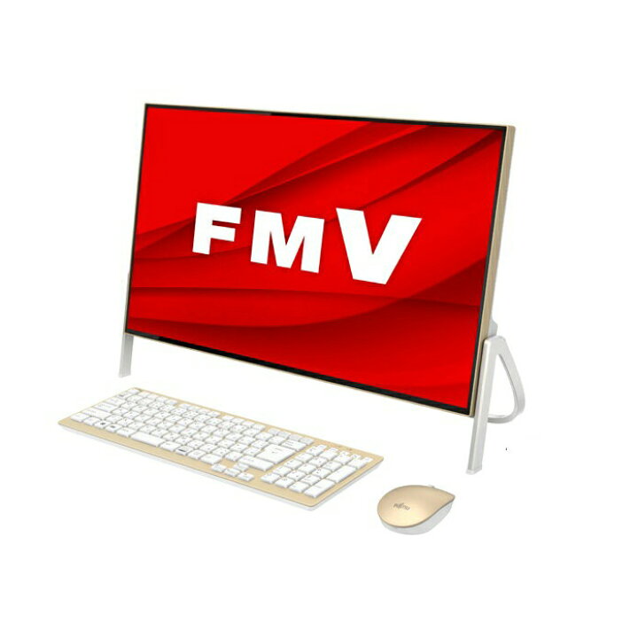 富士通 デスクトップパソコン Office搭載 新品 同様 Win10 SSD DVD-RW 