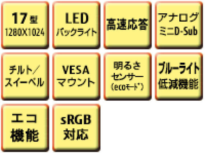 楽天市場】富士通 17型 液晶モニター 17インチ スクエア