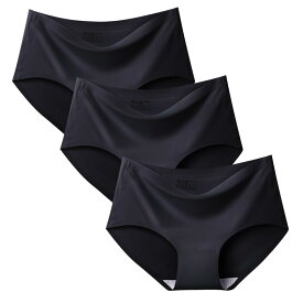 【イーグルス祭限クーポン】シームレスショーツ 3枚セット ジュニア 小さいサイズ ショーツ レディース キッズ 子供 響かない スタンダードシンプル シームレス 無縫製 サラッと快適 べたつきゼロ 速乾 伸縮性 小さめ 下着 パンツ パンティ 送料無料 MARSMARS