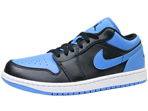 NIKE AIR JORDAN 1 LOW iCL GA W[_ 1 [ BLACK/UNIVERSITY BLUE jo[VeB[u[