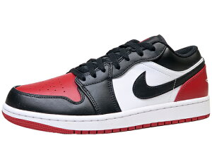 NIKE AIR JORDAN 1 LOW iCL GA W[_ 1 [ BRED TOE ubhgD[ VARSITY RED/WHITE/BLACK ԍ