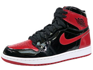 NIKE AIR JORDAN 1 RETRO HIGH OG "PATENT BRED" iCL GA W[_ 1 g nC peg ubh BLACK/WHITE/VARSITY RED  ԍ
