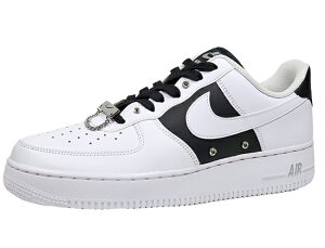 NIKE AIR FORCE 1 '07 PREMIUM "Silver Snap Buttons" iCL GA tH[X 1 WHITE/BLACK-METALLIC SILVER