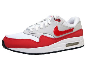 NIKE AIR MAX 1 GS iCL GA }bNX 1 GREY/UNIVERSITY RED fB[X LbYf