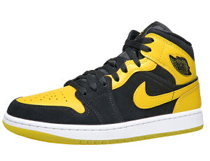 NIKE AIR JORDAN 1 MID SE �i�C�L �G�A �W���[�_�� 1 �~�b�h BLACK/YELLOW �u���b�N �C�G���[ ���� �M��