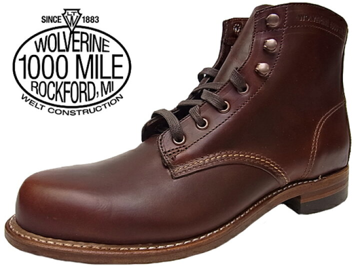 楽天市場】WOLVERINE 1000MILE BOOT PLAIN TOE ウルヴァリン 1000 