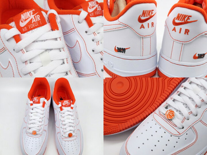 Nike Air Force 1 ‘07 LV8 EMB Rucker Park ~ White/Team Orange