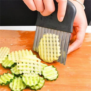 波型カッター ポテトカッター ナイフ 波型カッター 多機能 包丁 飾り切り フランス風 フライドポテトに ベトナム料理 野菜 ポテトスライサー インド 調理器具 食器 アジアン食品 エスニック