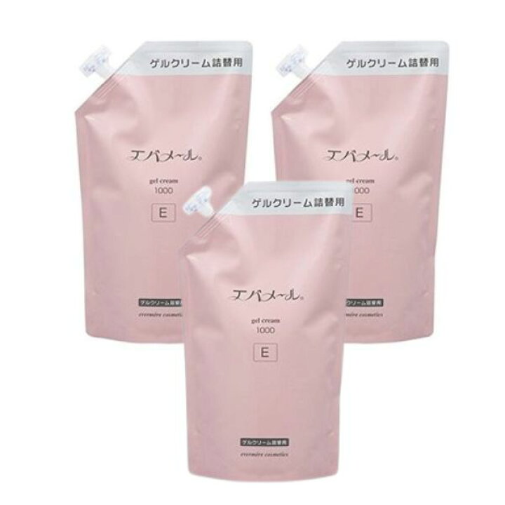 楽天市場】エバメール ゲルクリーム 1000g 3個セット Eタイプ 詰替用  