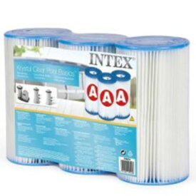 インテックス Intex プール用ポンプ 交換用 フィルターカートリッジ 3個入 29003 フィルターポンプ クリスタルクリア プール 浄水器 循環