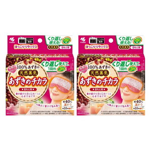 【2個】小林製薬 あずきのチカラ 目もと用 100% あずきの天然蒸気