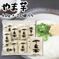 国産やま芋 冷凍 とろろ用 40g×20個 小分け 業務用 冷凍山芋 おろしやまいも 和食 トロロ丼 自然薯代用…