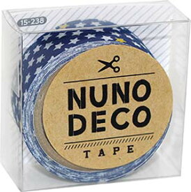 ヌノデコテープ　ちいさなスターあお　1.5cm×1.2m15-238　KAWAGUCHI