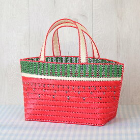 手芸キット こども手芸 スイカのトートバッグ H367-307 ハマナカ エコアンダリヤ 子供向け 女の子 男の子 小学生 夏休み 工作