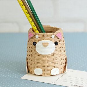 手芸キット 柴犬のペン立て H360-249 エコクラフト ハマナカ 子供向け 女の子 男の子 小学生 エコ素材 夏休み 工作