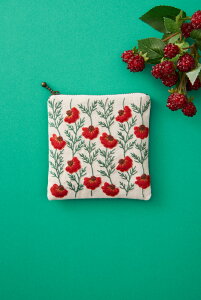 Wild Garden VIXEN RED ChK[f rNZbh SQUARE POUCH XNGA|[` uE ˒ˎhイ No.575 hイ hJLbg  nhCh |