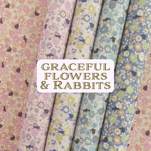  ԕ n ȖLoX YUWA L֏X y30cmȏ10cmPʁzwgraceful flowersrabbitsx{ 킢  ̎q l